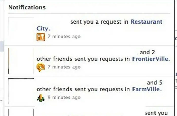 Las Notificaciones De Farmville Y Esos Juegos De Facebook