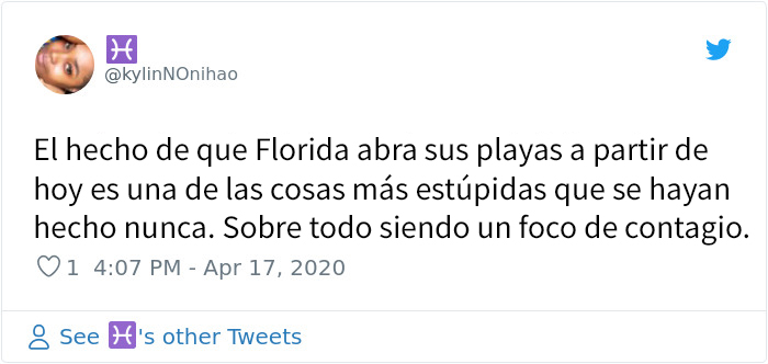 Este hombre viaja disfrazado de la Muerte por las playas de Florida que han sido abiertas de forma prematura