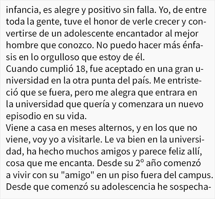 Este padre sabe que su hijo y su "amigo" son pareja en secreto, y pide consejo para decirle que no hay problema