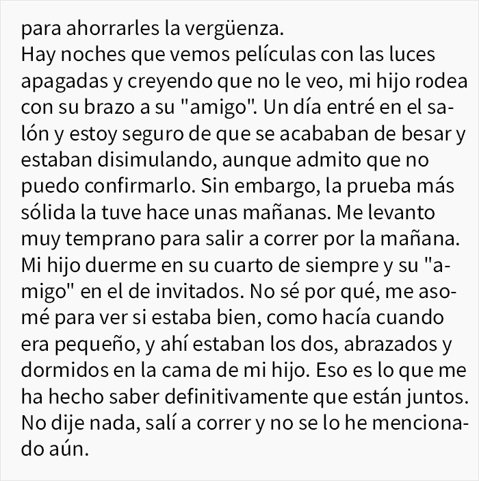 Este padre sabe que su hijo y su "amigo" son pareja en secreto, y pide consejo para decirle que no hay problema