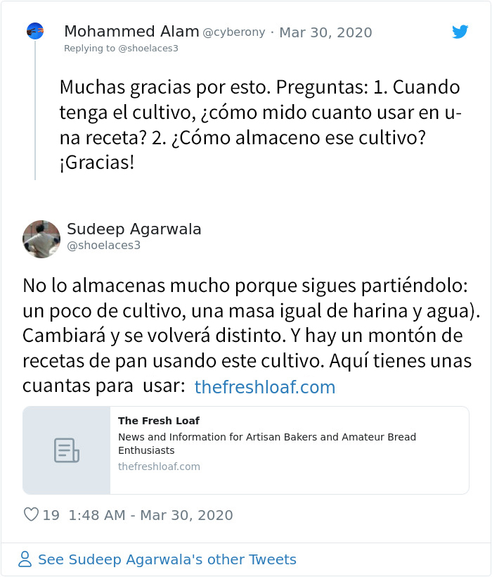 Este biólogo se sorprendió al saber que hay escasez de levadura, así que enseña cómo hacerla en casa