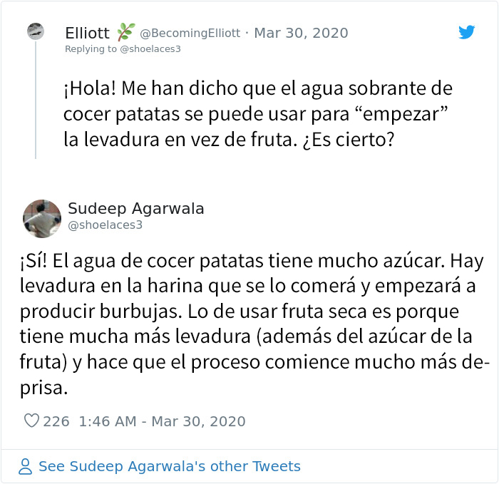 Este biólogo se sorprendió al saber que hay escasez de levadura, así que enseña cómo hacerla en casa