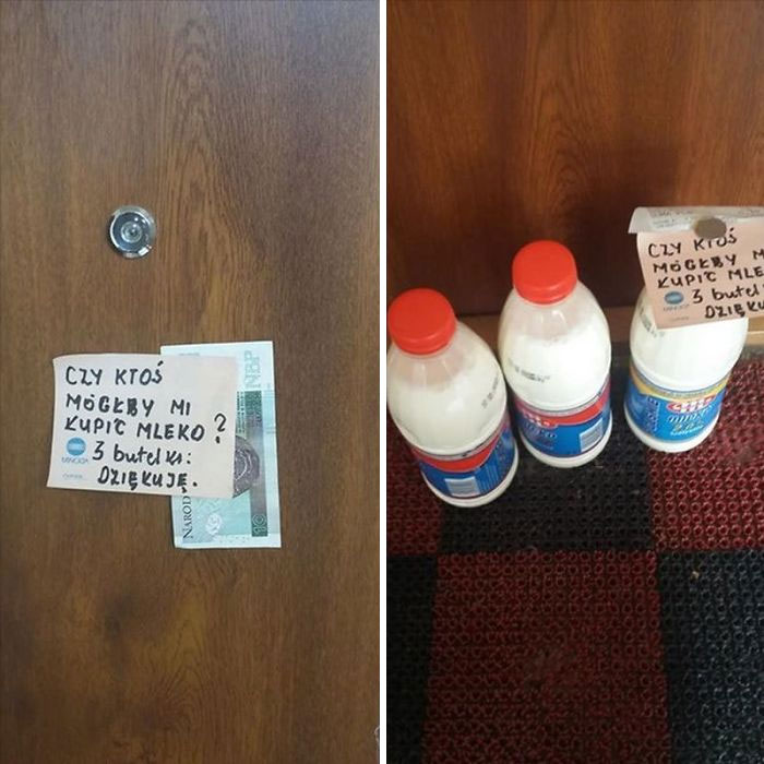 ¿podría Alguien Comprarme 3 Botellas De Leche? Gracias