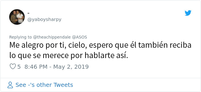Después de que se burlaran de esta mujer en Tinder por su vestido, la marca ASOS puso su foto en su web