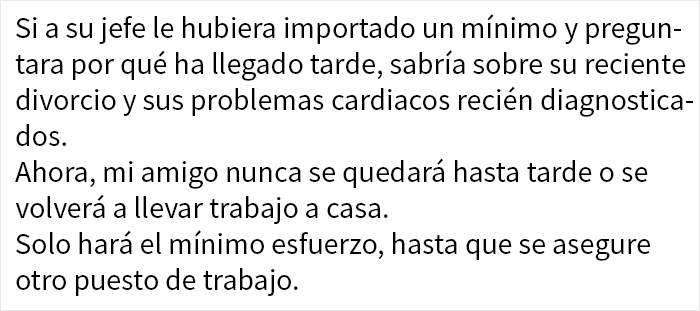 Este jefe gritó a un empleado por llegar tarde sin preguntar siquiera la razón, y acabó perdiendo a un fiel empleado por sus pobres dotes de liderazgo
