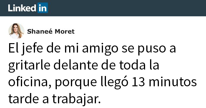 Este jefe gritó a un empleado por llegar tarde sin preguntar siquiera la razón, y acabó perdiendo a un fiel empleado por sus pobres dotes de liderazgo