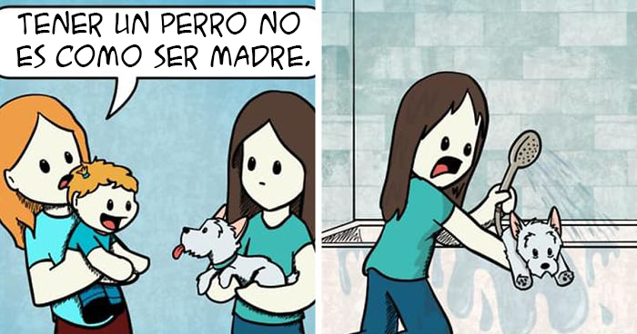 Mis cómics están inspirados en mi perro, y la mayoría de dueños de perro se sentirán identificados