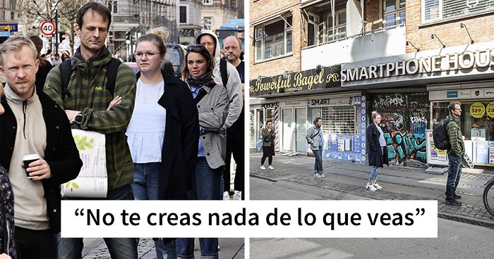 Este fotógrafo retrató a personas en público desde 2 perspectivas, y muestra lo fácilmente que los medios pueden manipular la realidad