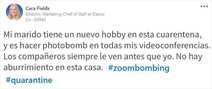 Este hombre no para de hacer photobomb en las videoconferencias de su esposa