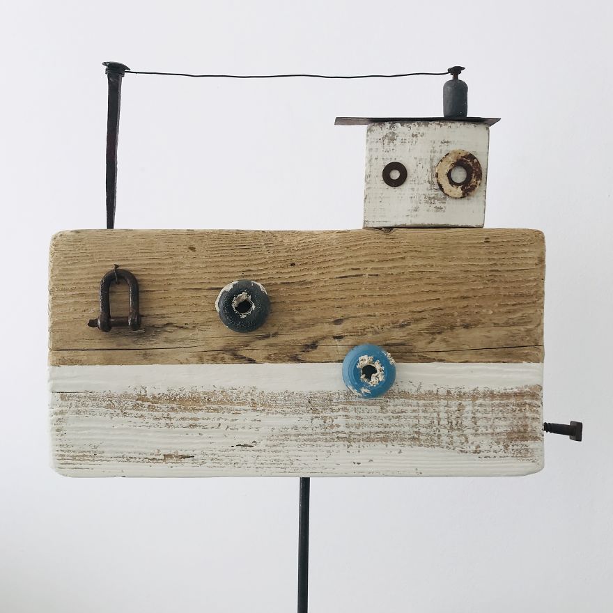 50 Esculturas Hechas Con Madera De Deriva Y Desechos De Las Playas