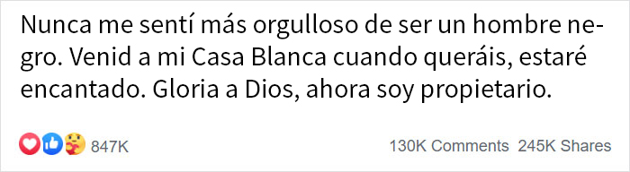 A este hombre negro le dijeron que esta casa "no era para él" ya que había que pagar al contado, y les demuestra que no es así