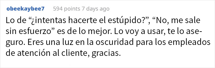 Una clienta con ínfulas confunde a otro cliente por un empleado, y este convierte la situación en algo divertidísimo