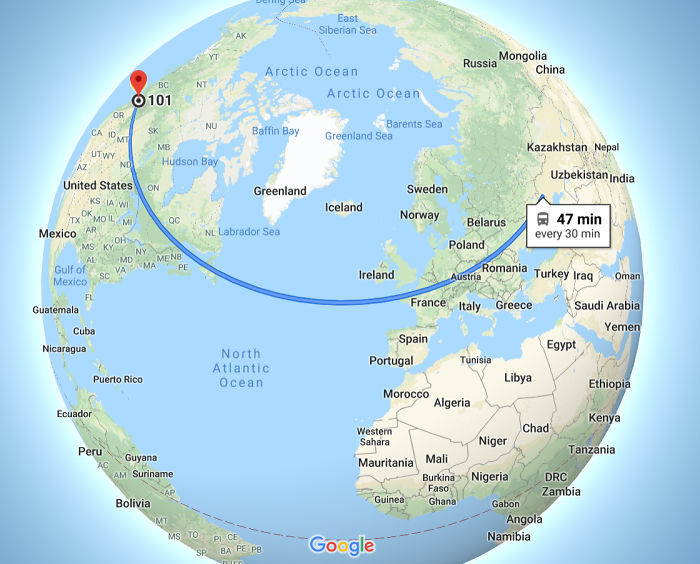 El Autobús Más Rápido: Seattle - Kirguistán Ida Y Vuelta En 47 Minutos