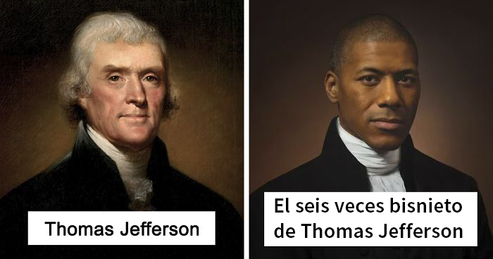 15 Retratos de famosas figuras históricas junto a sus descendientes directos