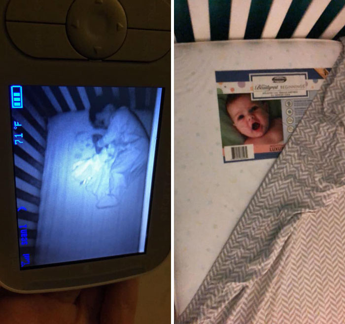 Bebé Fantasma En La Cuna De Su Hijo