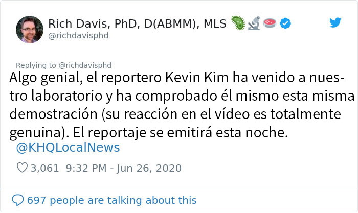 Este científico muestra los efectos de llevar y no llevar mascarilla