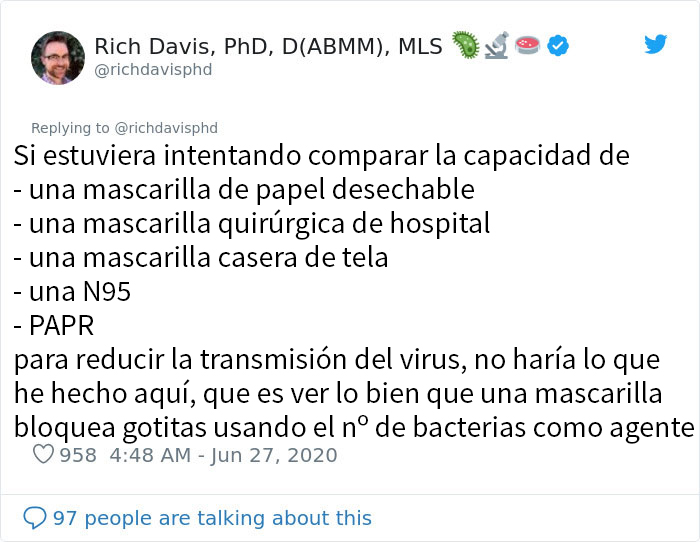 Este científico muestra los efectos de llevar y no llevar mascarilla