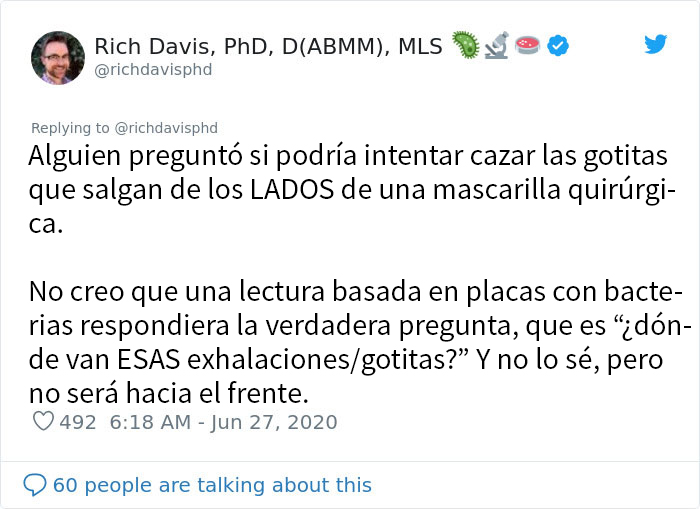 Este científico muestra los efectos de llevar y no llevar mascarilla