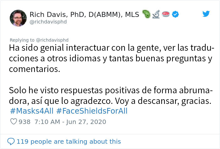 Este científico muestra los efectos de llevar y no llevar mascarilla
