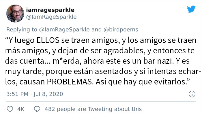 Este camarero echó sin contemplaciones a un educado cliente nazi de su bar, y explica por qué es importante hacerlo