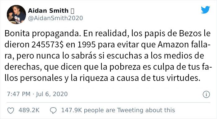 Este hilo viral destruye el mito sobre famosos billonarios que empezaron "pobres"