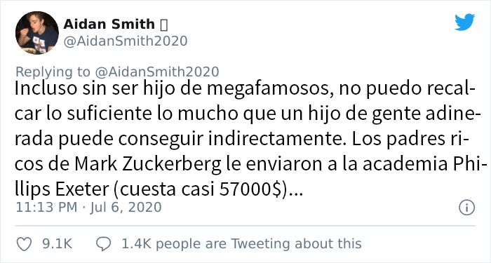 Este hilo viral destruye el mito sobre famosos billonarios que empezaron "pobres"