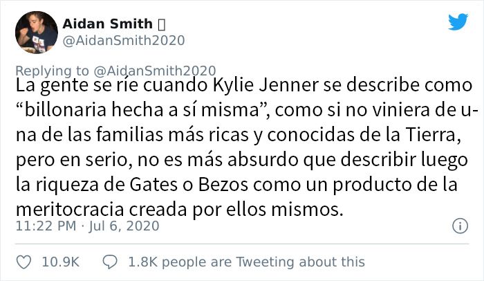 Este hilo viral destruye el mito sobre famosos billonarios que empezaron "pobres"