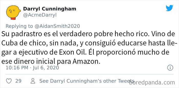 Este hilo viral destruye el mito sobre famosos billonarios que empezaron "pobres"