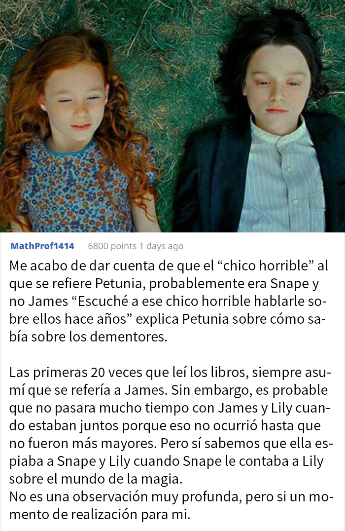 Probablemente Petunia Conoció A Snape