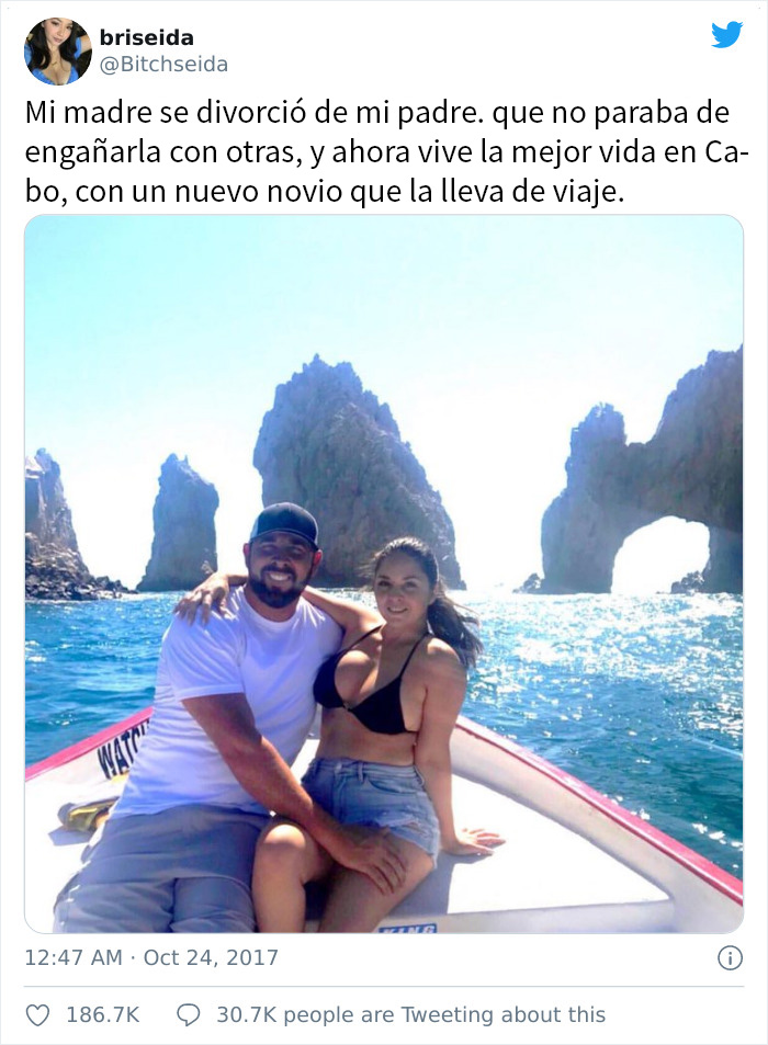 Esta chica comparte una foto de su madre con su nuevo novio, otra chica reconoce a su propio padre y queda confusa