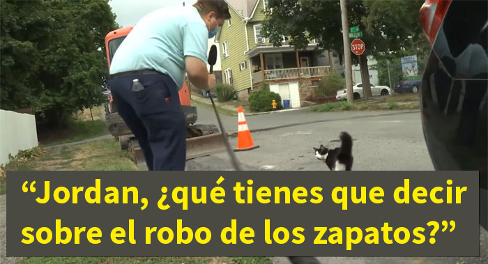 A este gato le gusta tanto robar los zapatos de los vecinos que su dueño ha creado un grupo de Facebook para devolverlos