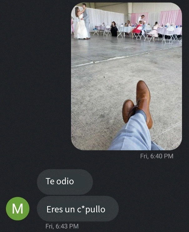 Este hombre le dejó a su amigo unos zapatos para una boda, y los usó para gastarle una broma