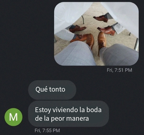 Este hombre le dejó a su amigo unos zapatos para una boda, y los usó para gastarle una broma
