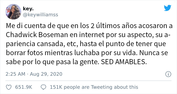 Quienes se burlaron de Chadwick Boseman por su pérdida de peso, ahora se sienten fatal, y ojalá aprendan la lección