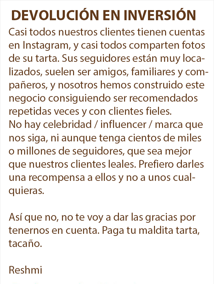 "Estoy harta de influencers": Esta pastelera profesional encuentra un modo genial de librarse de los influencers