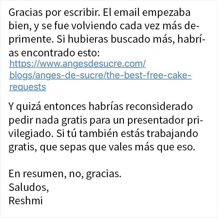 "Estoy harta de influencers": Esta pastelera profesional encuentra un modo genial de librarse de los influencers