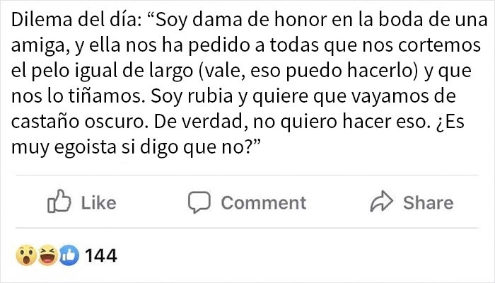 La Novia Quiere Que Todas Sus Damas De Honor Se Parezcan Tiñéndose El Pelo