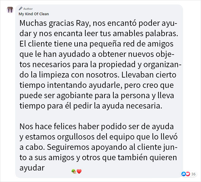 'Limpieza de 50 horas': El servicio de limpieza comparte las fotos de antes y después de limpiar la casa de un anciano viudo que parecía infernal