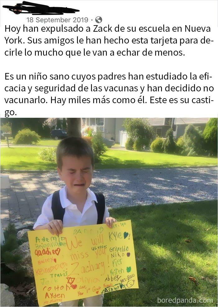 No Solo Consigue Que Expulsen A Su Hijo Del Colegio Por No Vacunarlo, Sino Que Encima Lo Airea En Las Redes Para Que La Gente Se Ponga De Su Lado