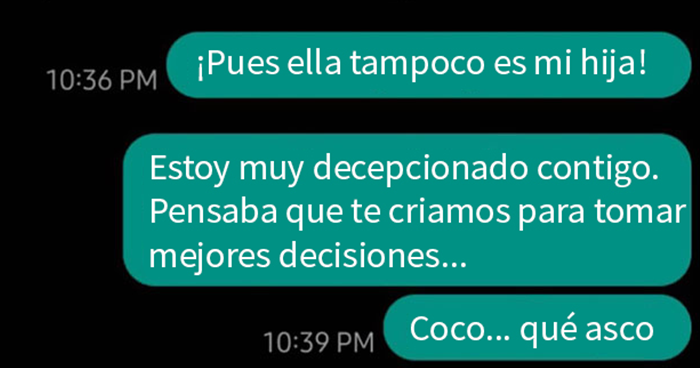 Esta hija salió del armario ante su padre mientras se mandaban mensajes, y a la gente le encanta su reacción