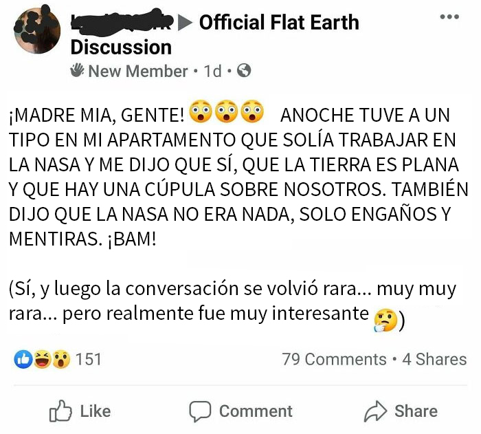 Empleado de la Nasa contando información secreta