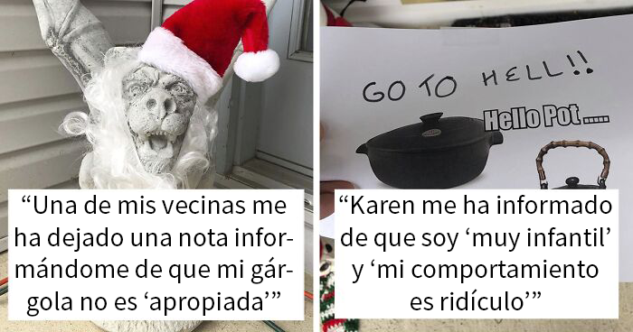 Una vecina deja notas quejándose de la decoración navideña de esta mujer, así que ella no para de añadir más