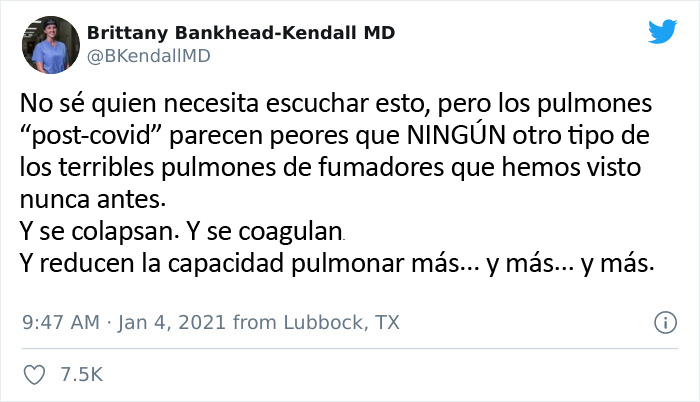 Unas radiografías muestran los efectos del COVID-19 en los pulmones comparados con los de un fumador