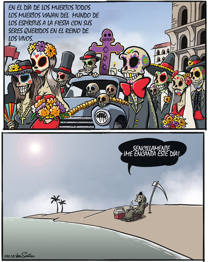 Artist Creates Comics About A Girl In Her Afterlife (40 Pics)