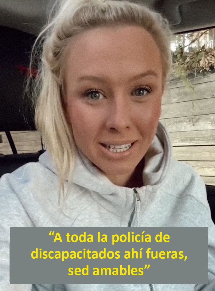 Esta mujer sin piernas fue reprendida por aparcar en zona para discapacitados y su contundente respuesta se vuelve viral
