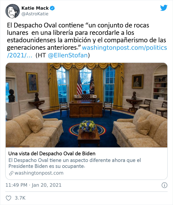 18 Imágenes que muestran las diferencias entre Biden y Trump en la decoración del Despacho Oval