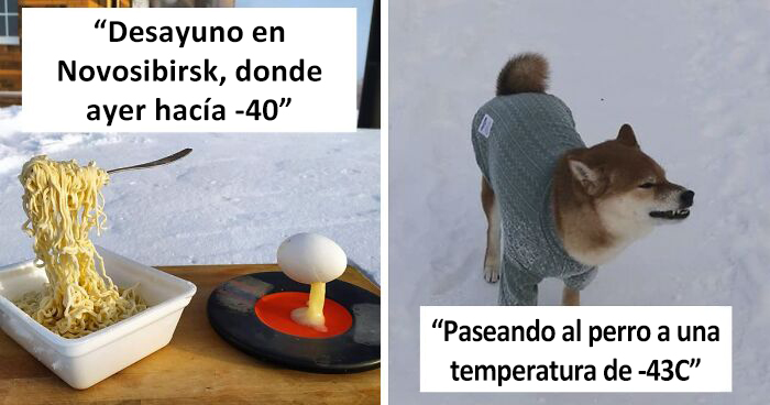 30 imágenes que muestran el increíble frío que hace en Rusia ahora mismo