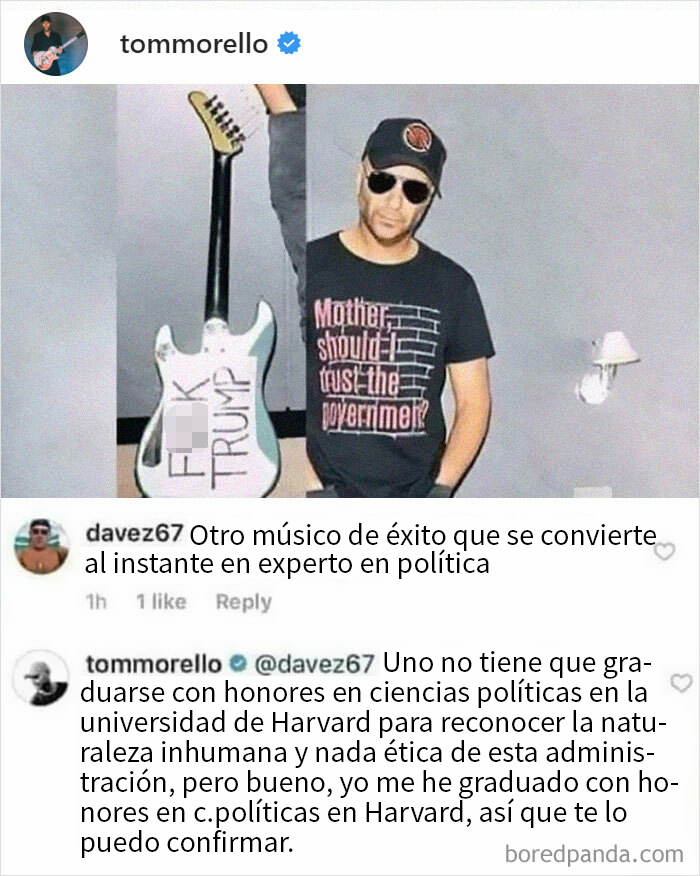 Tom Morello No Se Corta
