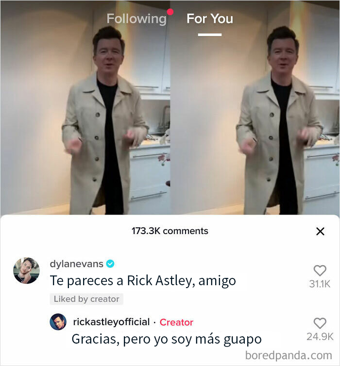 Rickrolleando En Tiktok