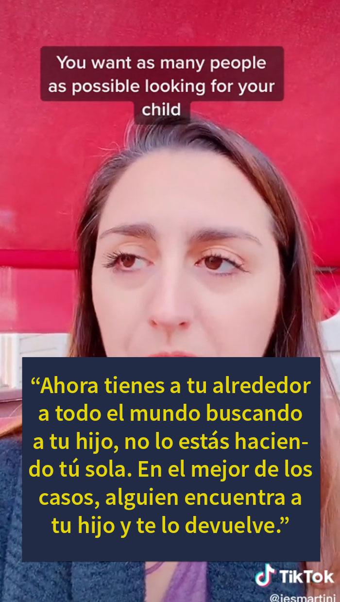 Esta mujer encontró a su hijo perdido en el supermercado con ayuda de un "truco" que vio en TikTok